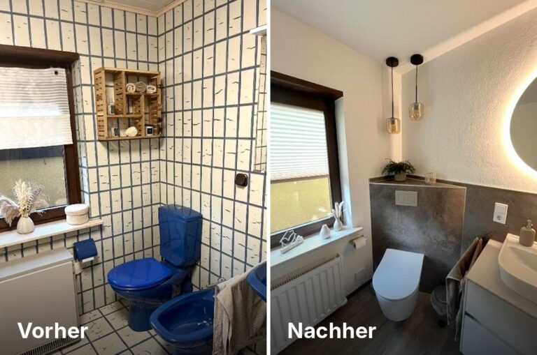 Badsanierung vorher und nachher – WC-Bereich (Erwin Schneider, Daaden)