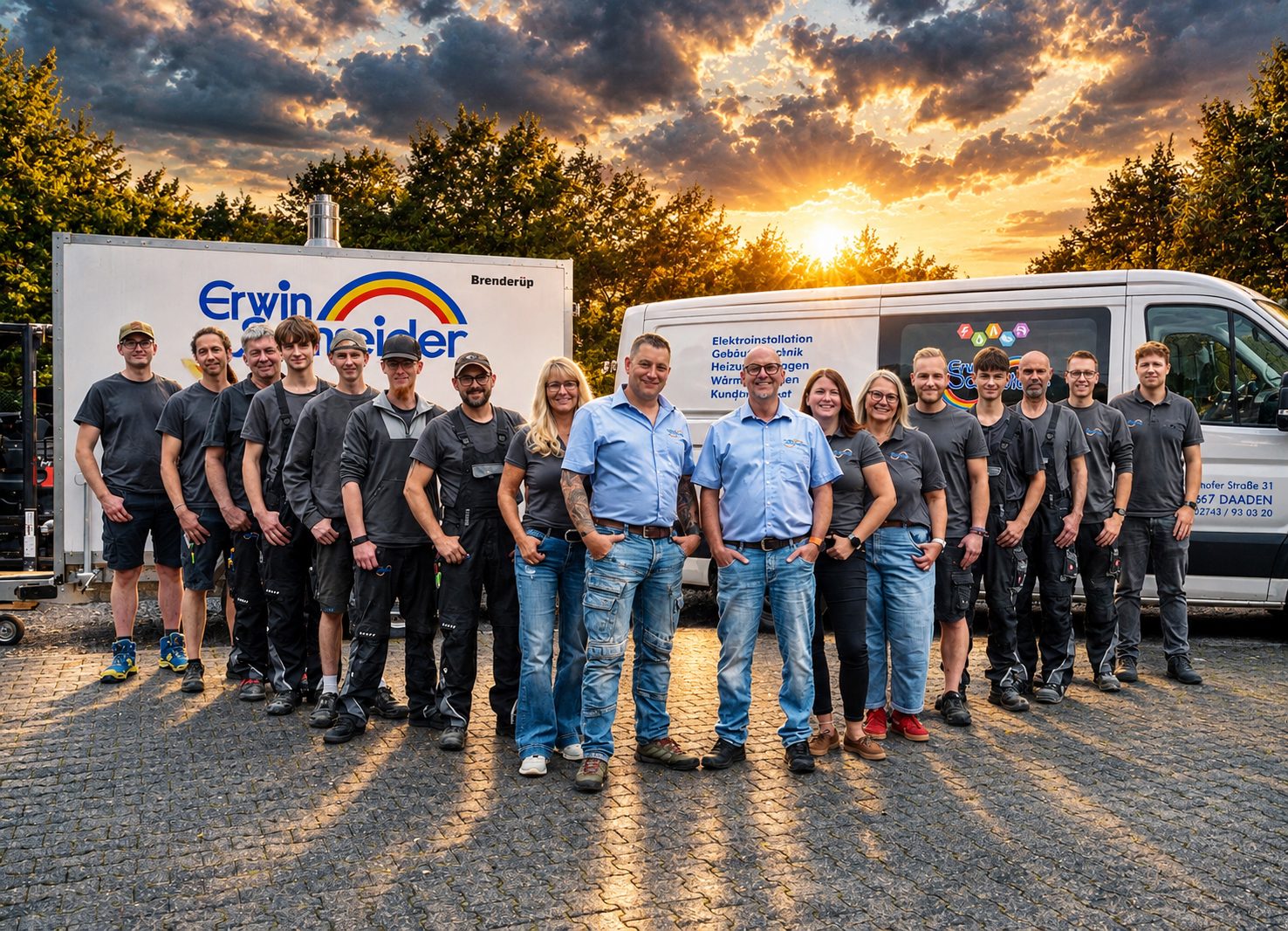 Das Team der Erwin Schneider GmbH & Co. KG aus Daaden